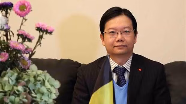 Trân Ngoc Quân, conseiller au commerce du Vietnam en Belgique et en UE. Photo: VNA