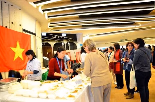 Le stand du Vietnam à la foire internationale UN Bazaar 2022. Photo : VNA.