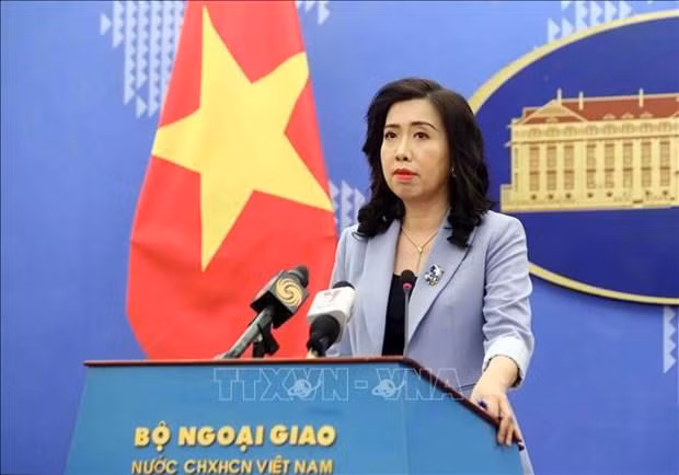 La porte-parole du ministère vietnamien des Affaires étrangères Lê Thi Thu Hang. Photo: VNA