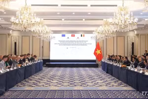 Lors de la table ronde de haut niveau entre le secrétaire général du Parti communiste du Vietnam et président de la République, To Lam, et les dirigeants d’entreprises européennes et belges de premier plan. Photo : VNA.