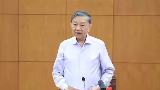 Le secrétaire général du Parti communiste du Vietnam et président de la République, To Lam, s'exprime. Photo: VNA