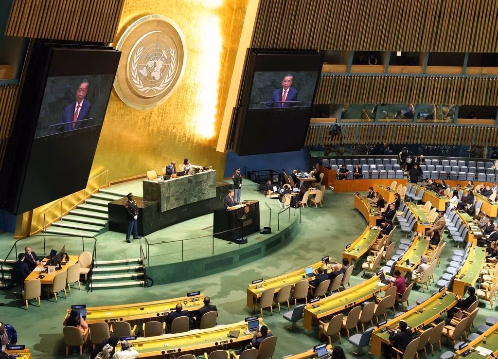 Le secrétaire général du Parti communiste du Vietnam et président de la République To Lam prononce un discours important lors du débat général de haut niveau de la 81e session de l’Assemblée générale de l'ONU. Photo : VNA.