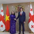 La vice-présidente de la République, Vo Thi Anh Xuân (gauche) et le Premier ministre géorgien, Irakli Kobakhidze, à Tbilissi en octobre 2026. Photo : VNA.