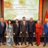 Des responsables du Parti communiste de Biélorussie au banquet de l'ambassade du Vietnam en l'honneur de la Fête nationale. Photo : VNA.