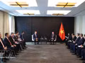 Le secrétaire général du Parti et président de la République To Lam reçoit Sergei Kudryashov, directeur général de Zarubezhneft. Photo : VNA.