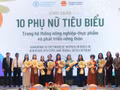 Dix femmes vietnamiennes exceptionnelles engagées dans l’agriculture ont été honorées par la FAO. Photo : nongthonviet.vn 