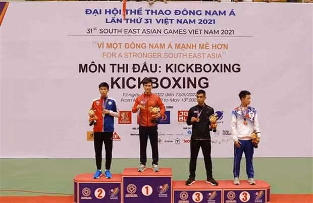 Le Vietnam sur le plus haute marche du podium. Photo: VNA