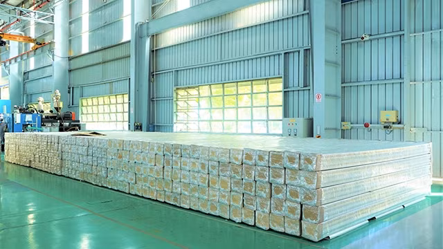 De tuyaux en plastique hydroponique pour exporter vers l’Israël. Photo : VNA.