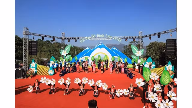 Ouverture de la fête des fleurs du camélia de Binh Liêu 2019. Photo: https://vov.vn/