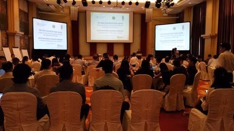 Colloque sur l’évaluation des pertes liées aux changements climatiques, les 6 et 7 juin à Hanoï. Photo: Thanh Tuê/CVN.