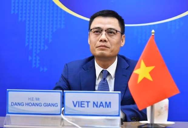 L'ambassadeur Dang Hoàng Giang, chef de la Mission permanente du Vietnam auprès des Nations Unies (ONU) à New York. Photo : VNA.