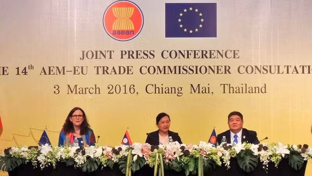 Conférence de presse à l'issue de l'AEM Retreat 22. Photo: Asean.org.