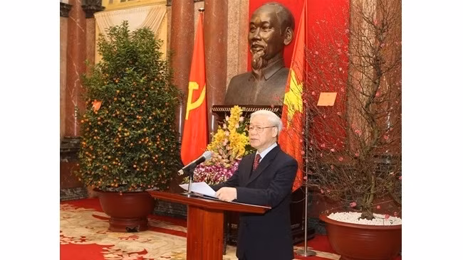 Le Secrétaire général du Parti communiste du Vietnam, Nguyên Phu Trong. Photo: Tri Dung/VNA.