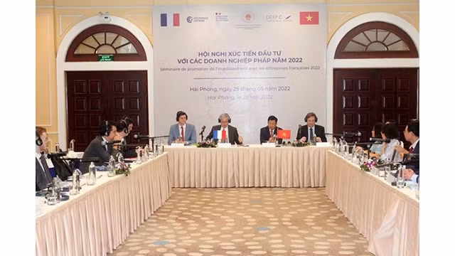 Séminaire de promotion de l’investissement avec les entreprises françaises 2022. Photo : VNA.