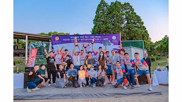 Le 1er Congrès sportif vietnamien à Kitakyushu a réuni 500 athlètes. Photo: thoidai.com.vn