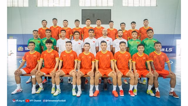 La sélection vietnamienne de futsal. Photo : VFF.