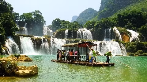 La cascade de Ban Giôc à Cao Bang (Nord). Photo: CVN.