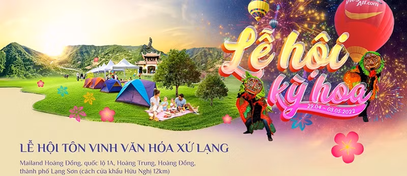 La fête Ky Hoa - Lang Son se tiendra du 29 avril au 3 mai au projet de Resort & Golf Hoàng Dông (dans le village Hoàng Trung, de la commune Hoàng Dông). Photo : Journal Thoi Dai.