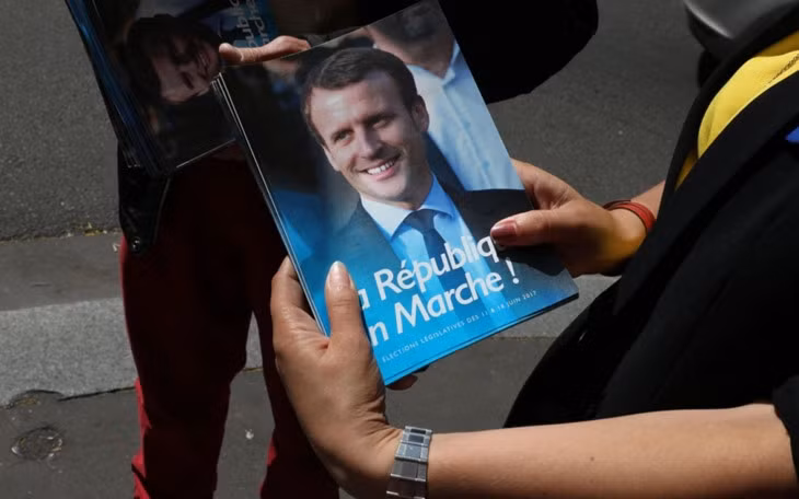 La République En Marche, parti d'Emmanuel Macron, est arrivée largement en tête du second tour. Photo: LP/Aurélie Ladet.