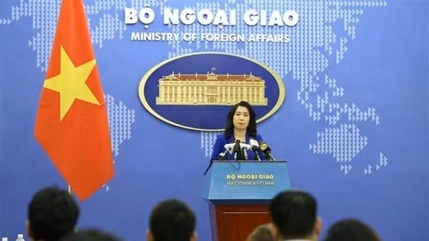 La porte-parole du ministère vietnamien des Affaires étrangères, Lê Thi Thu Hang. Photo : NDEL.