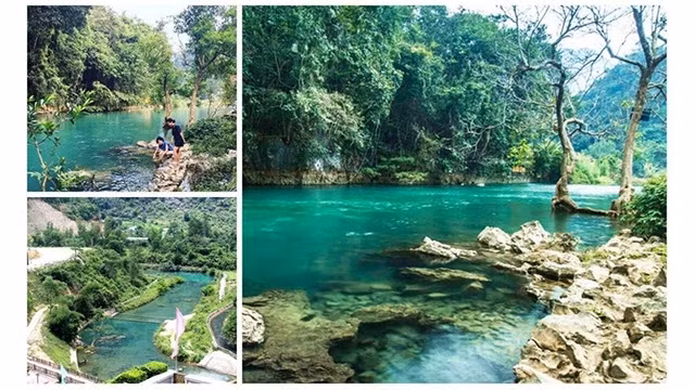Le ruisseau Lénine - un beau ruisseau à Pac Bo. Photo : Journal Thoi Dai.