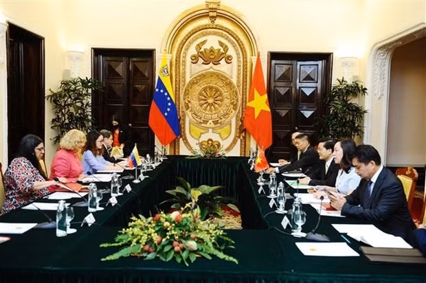 La 9e Consultation politique Vietnam - Venezuela. Photo : VNA.