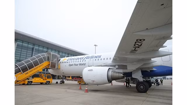 Un avion de Vietravel Airlines. Photo: Vietnam+