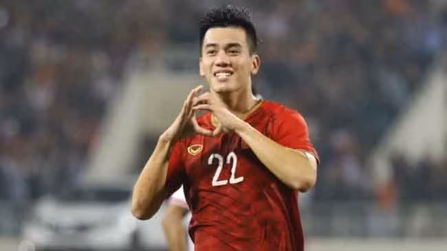 L’attaquant Nguyên Tiên Linh. Photo : vtv.vn.