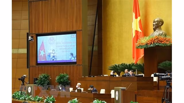La XVe Assemblée nationale discute ce lundi deux questions importantes. Photo : VNA.