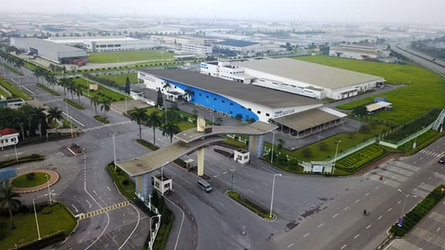 La zone industrielle de Thang Long, district de Dông Anh, en banlieue de la villde de Hanoi. Photo : kinhtedothi.vn.