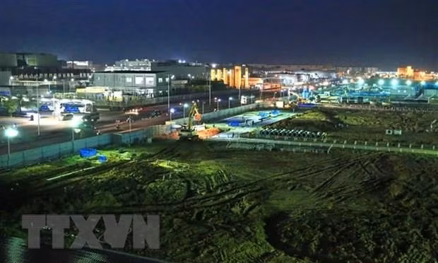 Un coin de l’usine de Samsung Electronics Vietnam bassée dans la province de Thai Nguyên (au Nord). Photo : VNA