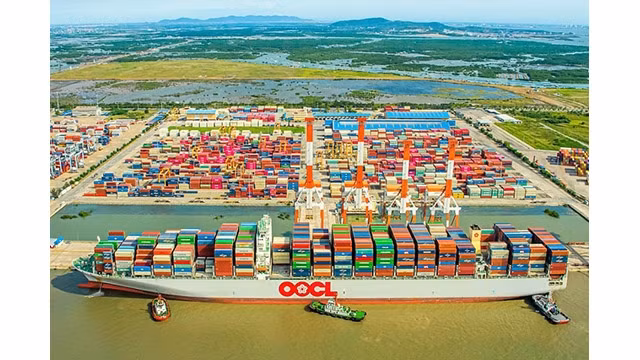 Le port de Cai Mep est classé le 13e port le plus efficace au monde. Photo : conthuong.vn