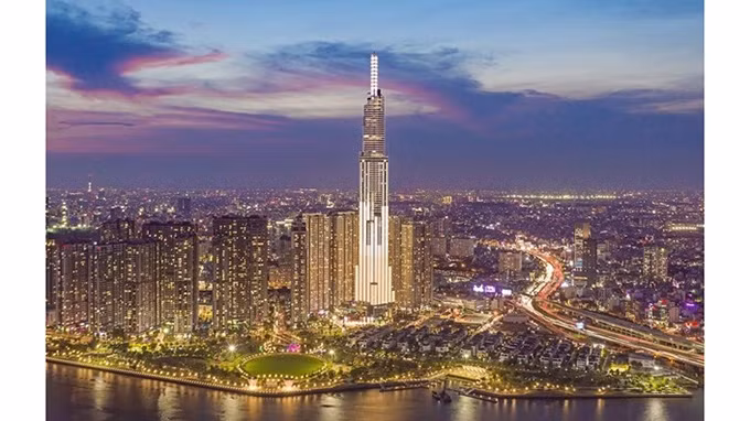 Le gratte-ciel Landmark 81 à Hô Chi Minh-Ville. Photo : VNA