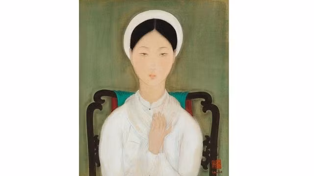 La peinture "Vietnamese Lady" de Lê Phô. Photo : VNA.