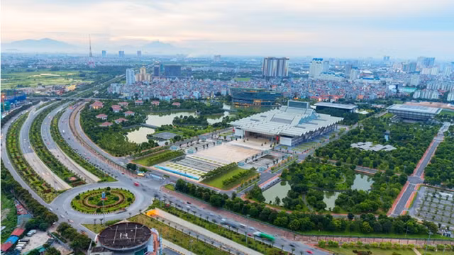 Un coin de Hanoi d'aujourd'hui en haut. Photo : hanoimoi.com.vn.