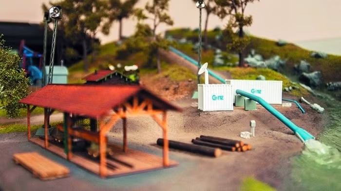 Modèle de petite centrale hydroélectrique. Photo d'illustration: Laodong.vn