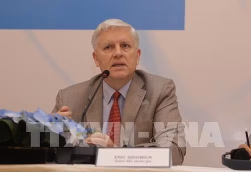 Eric Sidgwick, directeur national de la Banque asiatique de développement au Vietnam. Photo : VNA.
