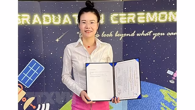 La jeune docteure vietnamienne Nguyên Kim Anh. Photo: NDEL