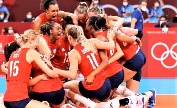L'équipe des États-Unis. Photo : Olympics/NDEL.