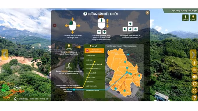 Le portail de la réalité virtuelle de la zone de production du ginseng de Ngoc Linh. Photo : VNA