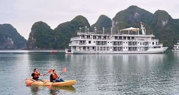 Baie de Ha Long (dans la province de Quang Ninh, au Nord-Est du Vietnam). Photo : VNA.