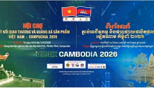 La cérémonie d’ouverture officielle de VIDEX CAMBODIA 2026 est prévue le 14 octobre à 9h00. Photo : vietnamplus.vn