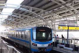 La ligne Bên Thanh - Suôi Tiên. Photo : VNA. 
