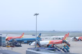 Dans un aéroport vietnamien. Photo : VNA 