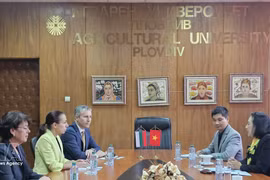 L’ambassadrice du Vietnam en Bulgarie, Nguyen Thi Minh Nguyet, a rencontré les dirigeants de l’Université agronomique de Plovdiv afin de renforcer la coopération bilatérale dans la formation, la recherche scientifique et le transfert de technologies agricoles. Photo : VNA. 